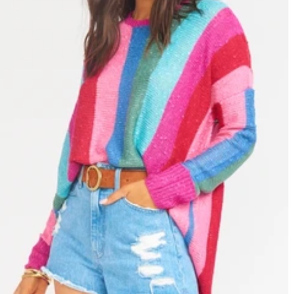Show Me Your MuMu Sweaters - Show Me Your MuMu bonfire colorful knit sweater